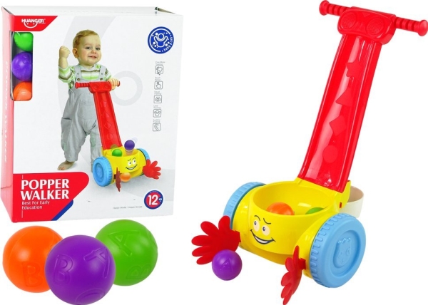 Lean Toys Stumiamas žaislas vaikams Huanger su kamuoliukais