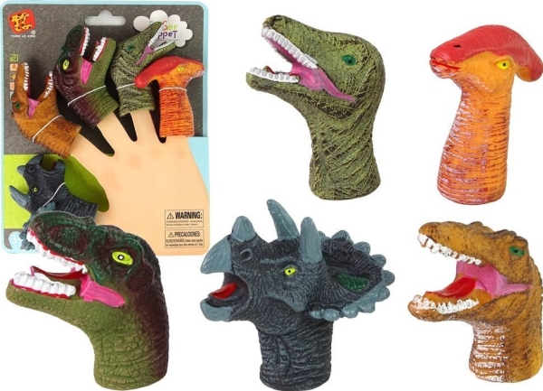 Fingerpuppen Dinosaurier Bunt 5Er-Set