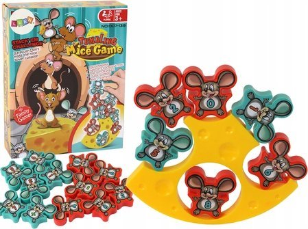 Arkadinis žaidimas Lean Toys Pelės balansuojančios sūrio bokšte