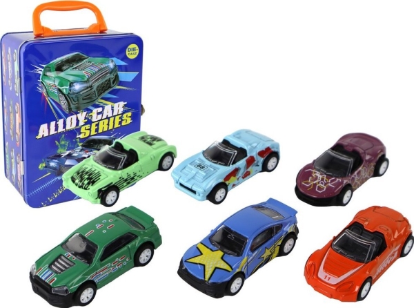 Leantoys Fahrzeuge Friktionsantrieb In Einer Metallbox 6 Ele