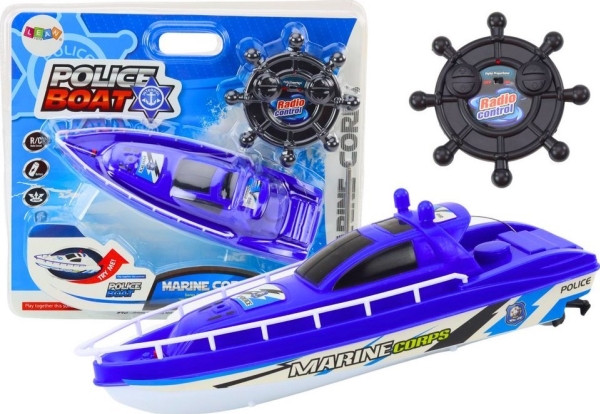 LeanToys Polis Fjärrstyrd RC Blue Pilot 27MHz | Hobby - Modellbygge - Plast Byggmodeller - flyg | GameStuff