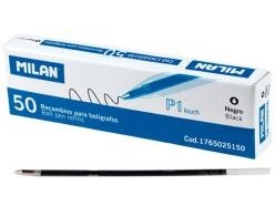 Milan Wklad P1 Rubber Touch Mine, Schwarz