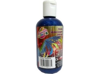 Otocki koristeellinen glittermaali 250 ml sininen
