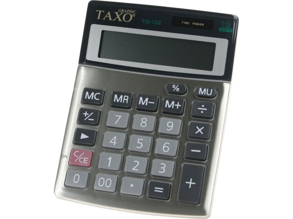 Lommeregner Titanum Calculator Taxo Tg-122 Srebrny (Dk-211)