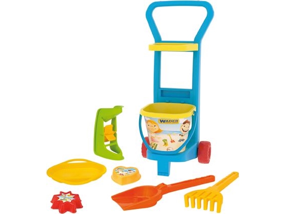 Wader Strandvagn (10771) | Utomhusleksaker - Gå / Löpande fordon - Skottkärror för barn | GameStuff