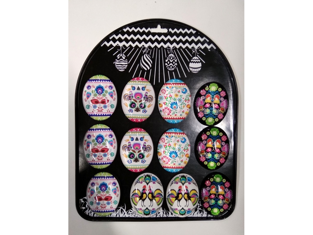Christmas Magnets Easter Eggs Large 12Pcs