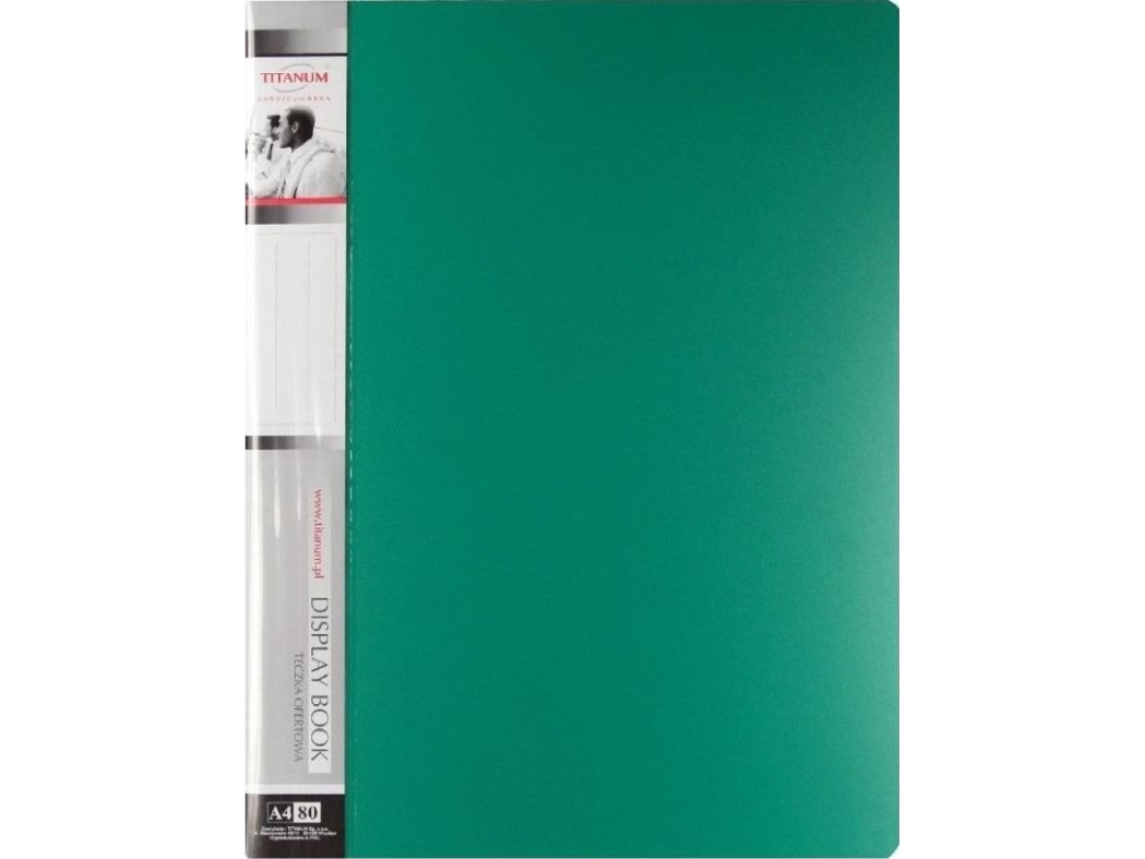 Titanum Portfolio A4/80 Titanum Green 700g (TO80GR) | Arkivering - Letter orders - Carton letter order | GameStuff