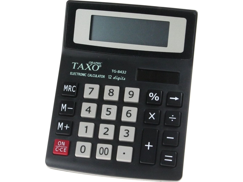Titanum Taschenrechner Taxo Tg-8432 Schwarz Titanum Taschenrechner