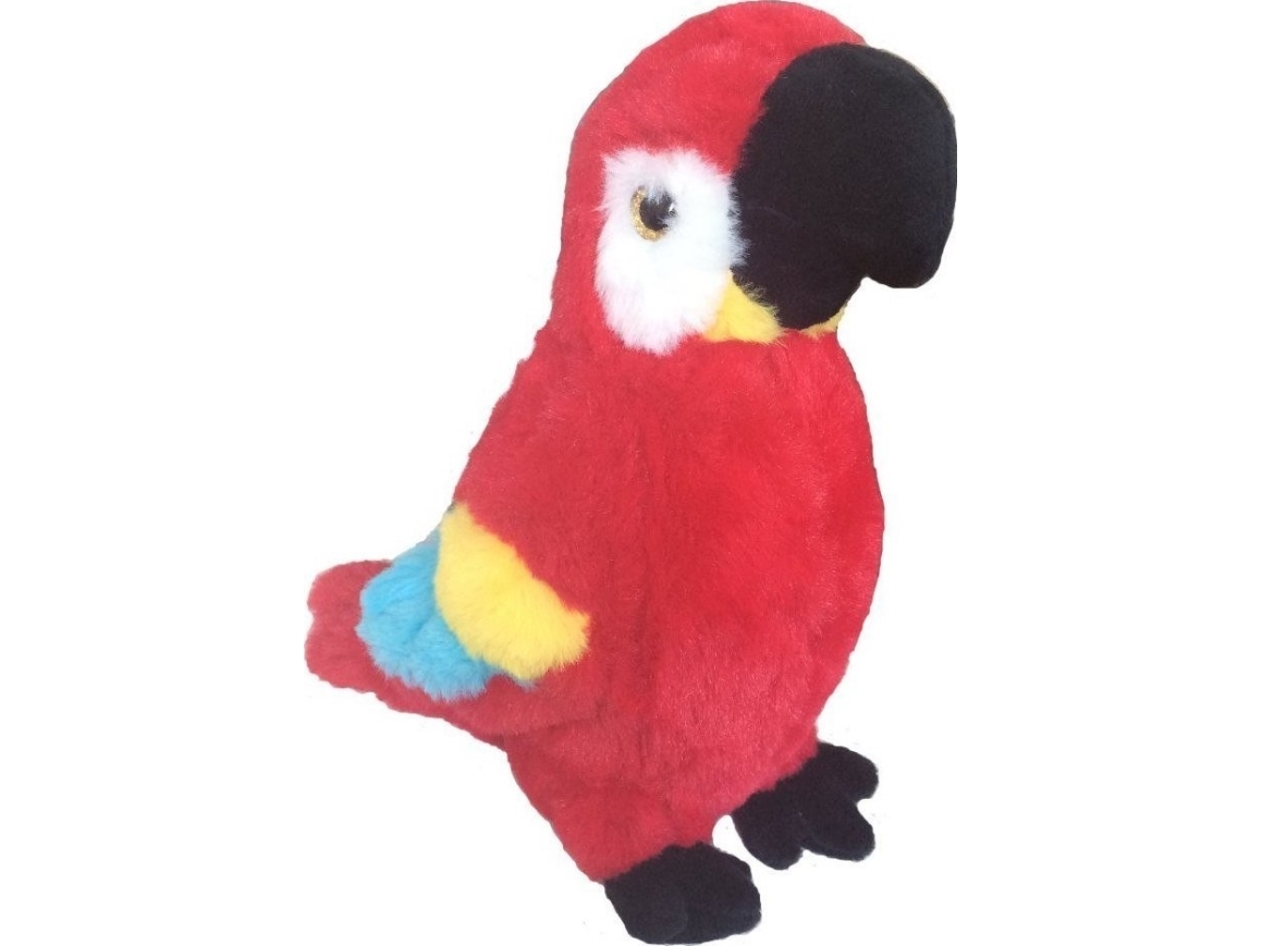 Beppe Papegøjemaskot Ara Rød 28 Cm