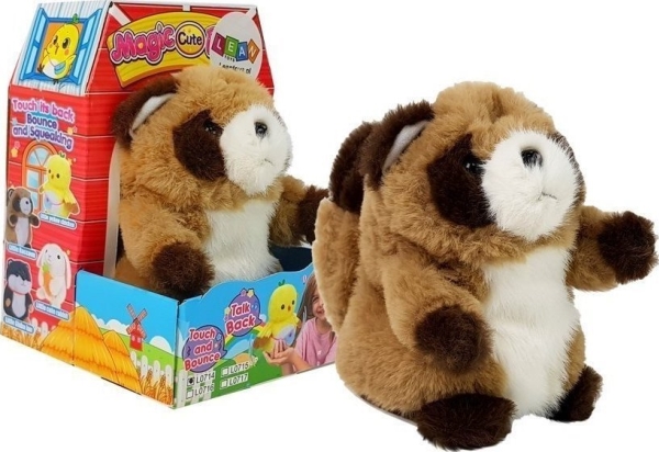 LeanToys Interaktiv talande prärie tvättbjörn upprepar ord plysch | Leksaker - Nallar - Interaktiva/elektroniska nallar | GameStuff