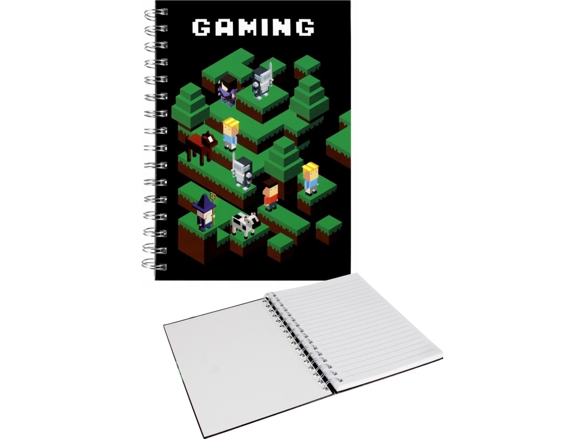 Starpak Notizbuch Mit Spiralbindung A5 Hardcover Pixel