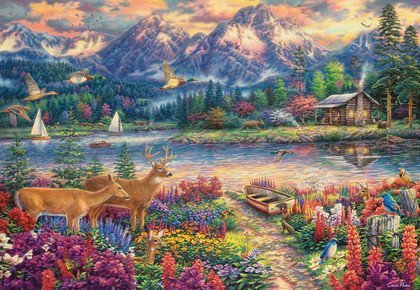 Castorland Puslespil 1500 Brikker Spring Mountain Majesty