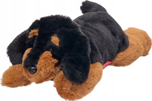 Hundemascot Korthåret Gravhund Liggende 35 Cm