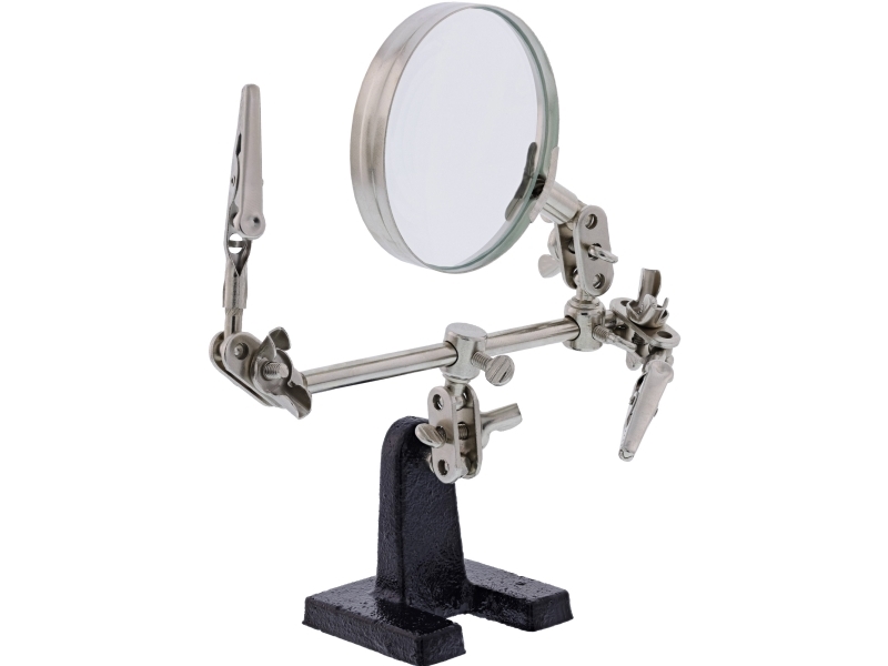 Inline 43046I, Holder Med Forstørrelsesglas, Universel, Sort, Krom, 1 Stk, Taiwan, 800 Mm