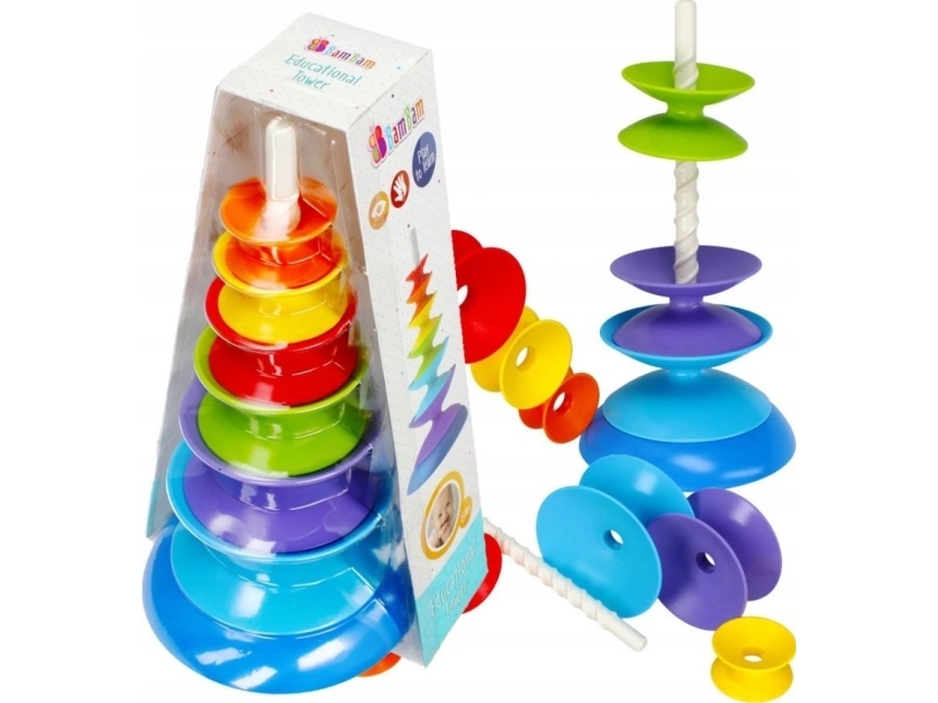 BamBam BAM BAM PIRAMIDKA EDUK 4W1 21X36X17 WB 24