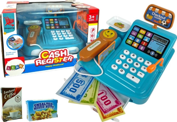 LeanToys Shop Kasseapparat Kageemballagevægt Batteriscanner