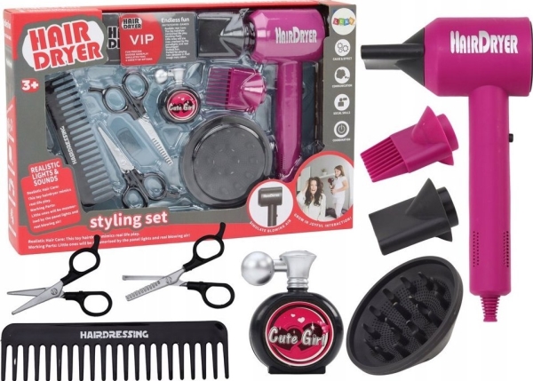 LeanToys Frisör Skönhetssalong Hårtork 10 ele. | Leksaker - Rollek - Leksakskök och mat | GameStuff