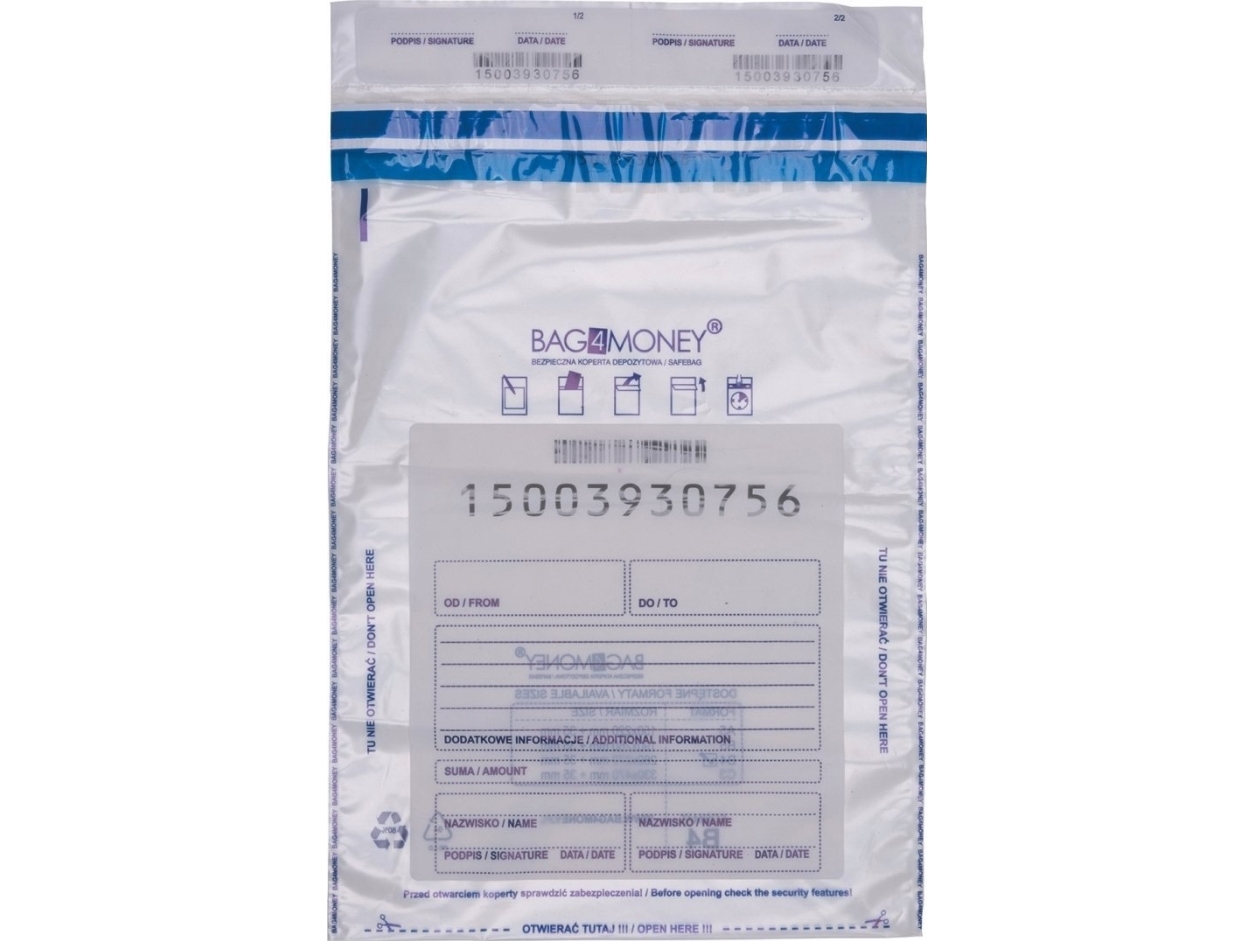 Sikkerhedskuvert OFFICE PRODUCTS B4 260x370 mm 50 stk. transparent