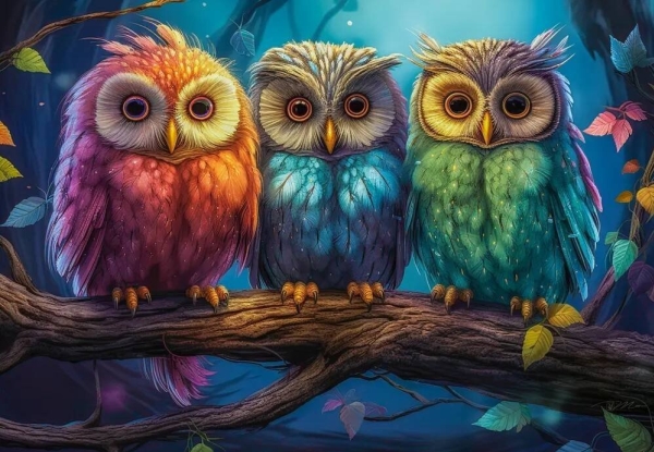 Castorland Puzzle 1000 Three Little Owls Castor