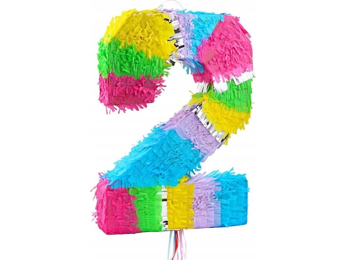 GoDan piñata nummer 2 pastel 50x35x7,5cm
