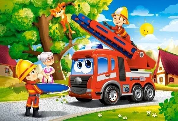 Castorland Puzzle 40 Firefighters To The Rescue