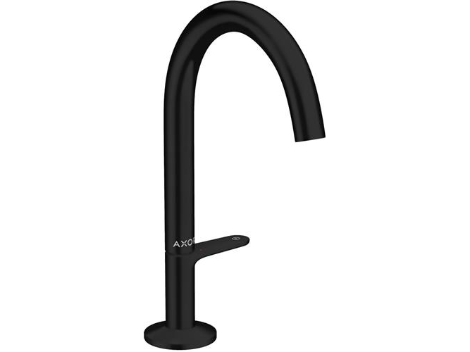 AXOR One etgrebsbatteri - 140mm tud t/hv m/push-open mat sort | VVS Artiklar - Badrum - Tvättställsblandare | GameStuff