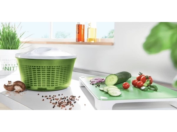 Leifheit Salad Spinner Signature, Sort, Hvid, 1 Stk
