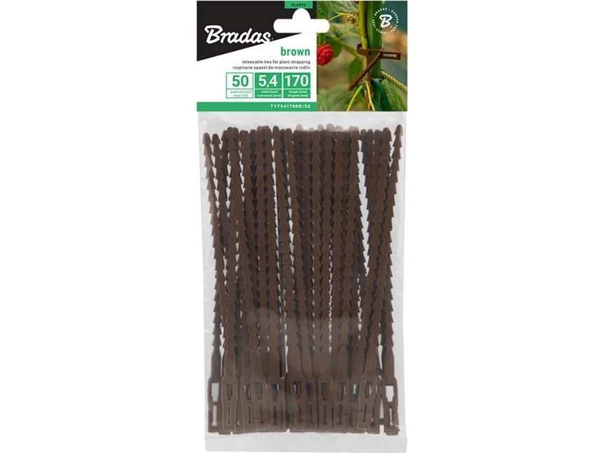MBG - PIOTR KIZLINSKI plante-/fastgørelsesrem til udspredning 5,4x170 brun /50 stk.