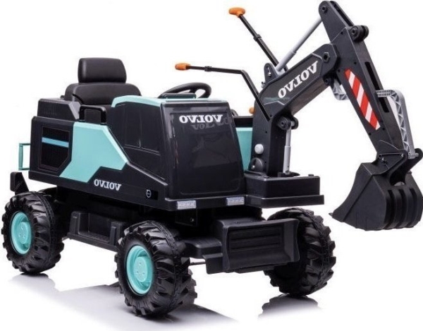 Vienvietis elektromobilis vaikams Volvo DK-VE888 Lean Cars, mėlynas