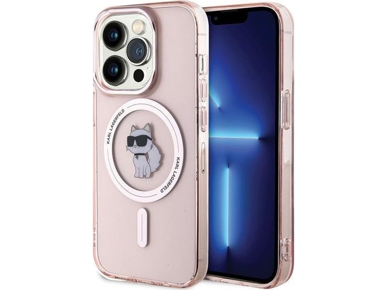 Karl Lagerfeld Klhmp15lhfccnop Iphone 15 Pro 6.1" Rózowy/Pink Hardcase Iml Choupette Magsafe