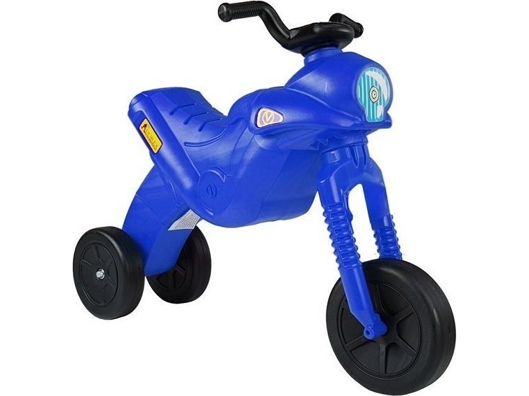 LeanToys springmotor trehjulig Enduro blå 5045 | Utomhusleksaker - Gå / Löpande fordon - Gå cyklar | GameStuff