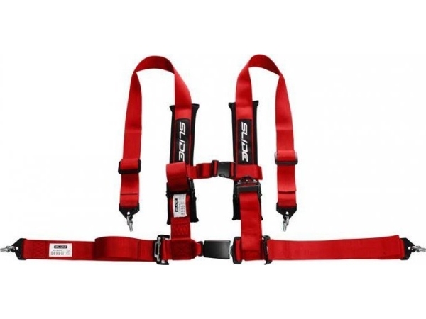 SLIDE_F SLIDE sportbälten 4p 2 Röd E4 homologering | Bilvård & Biltillbehör - Bilens Interiörutrustning - Adaptrar för bilbarnstolar | GameStuff