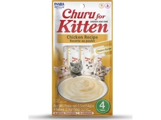 Inaba Churu Kitten Chicken - Katzenleckerli - 4X14g