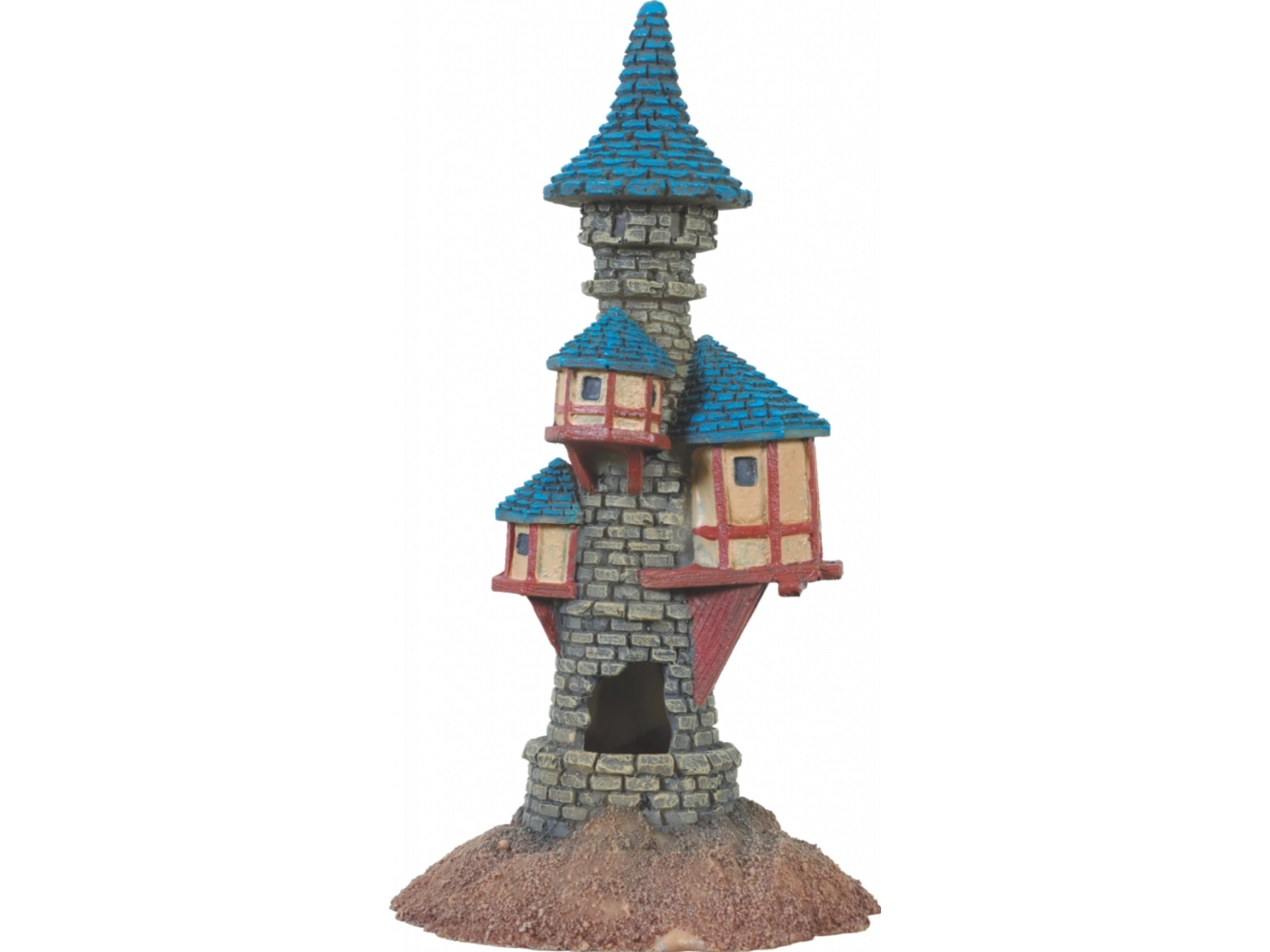 Zolux Zolux Aquarium Ornament Mittelalterlicher Turm Blau 18 Cm