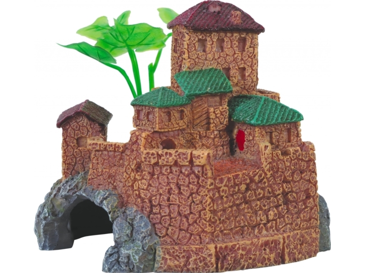Zolux ZOLUX dekoration til akvarium middelalderlandsby 8 cm S