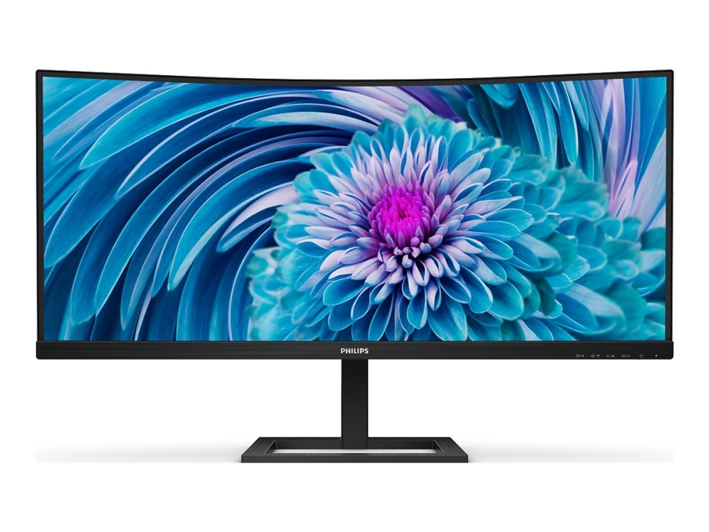 Philips E Line 346e2cuae Led Skarm Böjd 34  " 3440 X 1440 Uwqhd @ 100 Hz Va 300 Cd/m² 3000:1 1 Ms Hdmi Displayport Usb C Högtalar