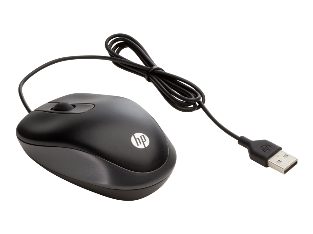 Hp Travel - Mus - Højre- Og Venstrehåndet - 2 Knapper - Kablet - Usb - Smart Buy
