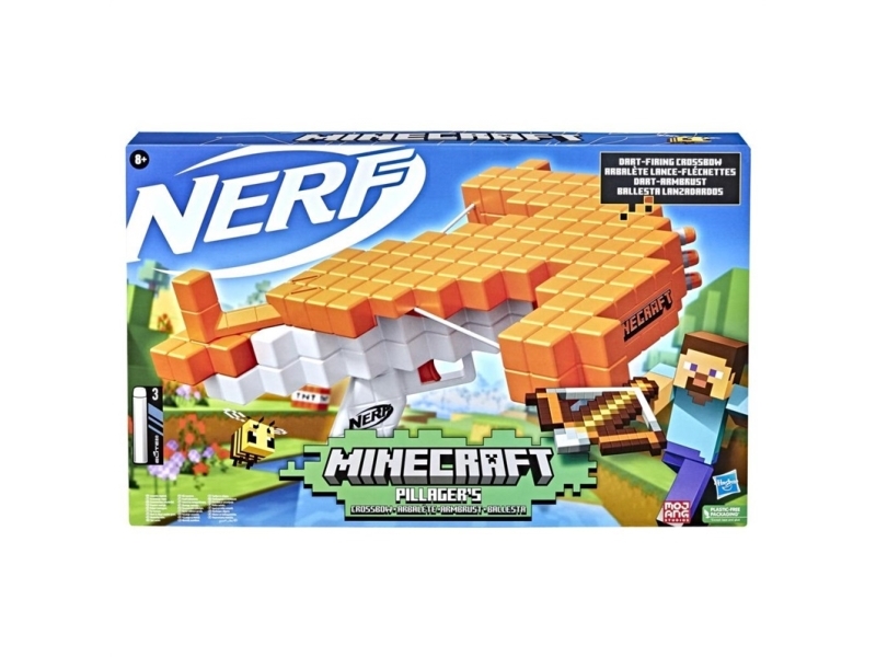 Nerf Minecraft Pillagers Crossbow | Leksaker - Rollek - Blaster och leksaksvapen | GameStuff