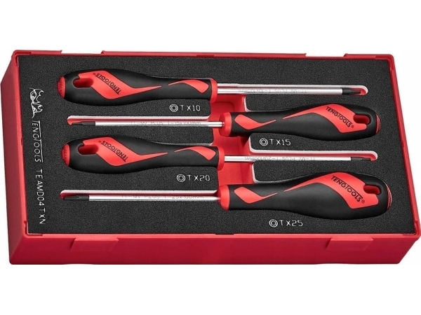 Teng Tools WKRÄTAKÃW TORX TEAMD04TXN, 4SZT.