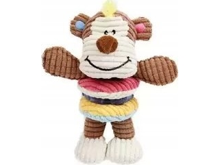 Plys legetøjskugle/figur malpka+ring TPR 16x19 cm 304/427651