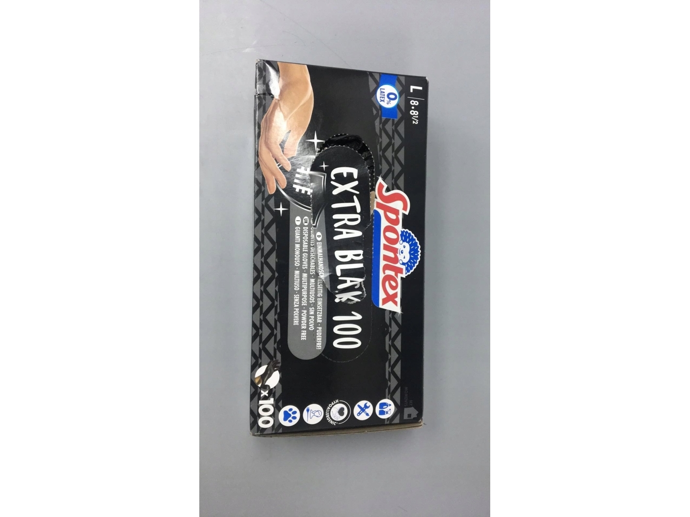 Spontex Einmalhandschuhe Extra Black 100 Aus Vinyl Gr. L