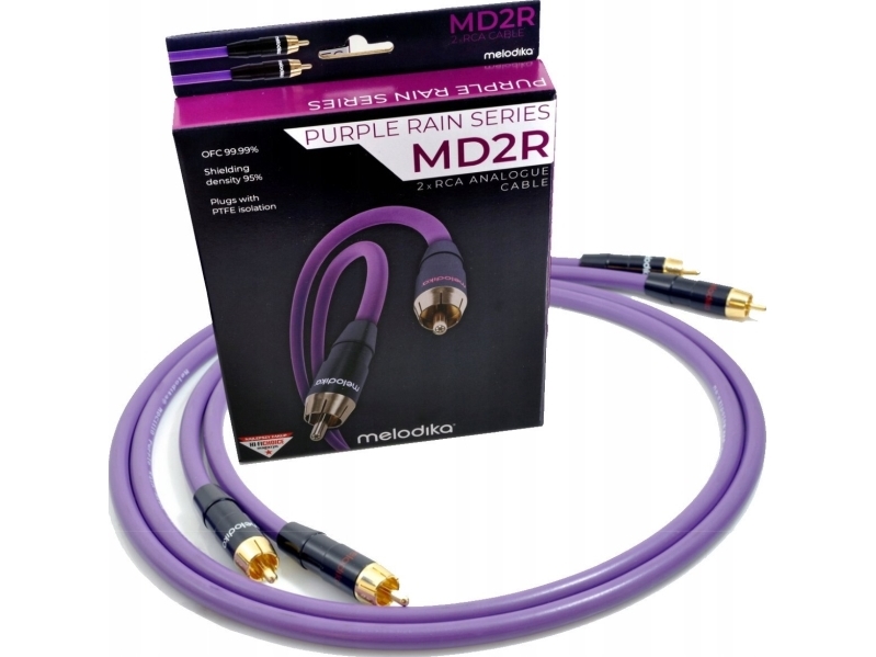 Melodika Melodika Md2r120 Kabel 2Xrca - 2X Rca Lila - 12M