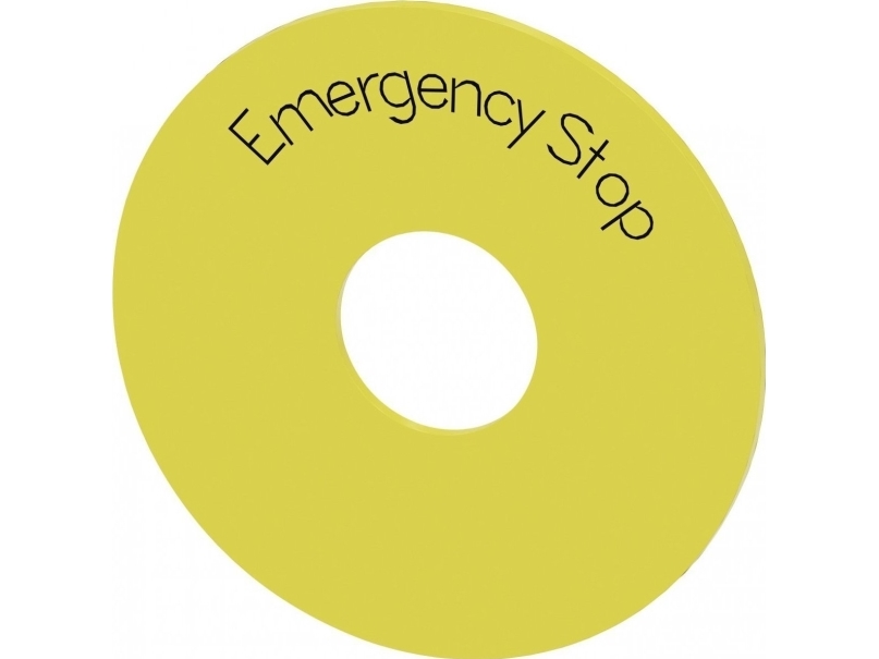 Siemens 3Su1900-0Bb31-0Da0 3Su19000bb310da0 Rund (Ø) 75 Mm Emergency Stop Gul, Sort 10 Stk