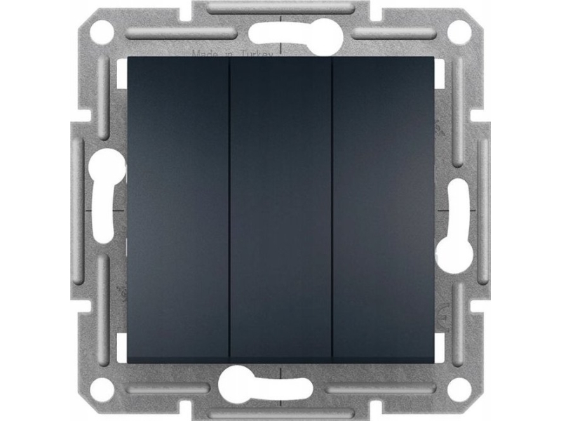 Schneider Asfora triple afbryder uden ramme (antracit) EPH2100171
