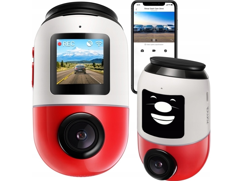 70 mai Dash Cam Omni 128G rød