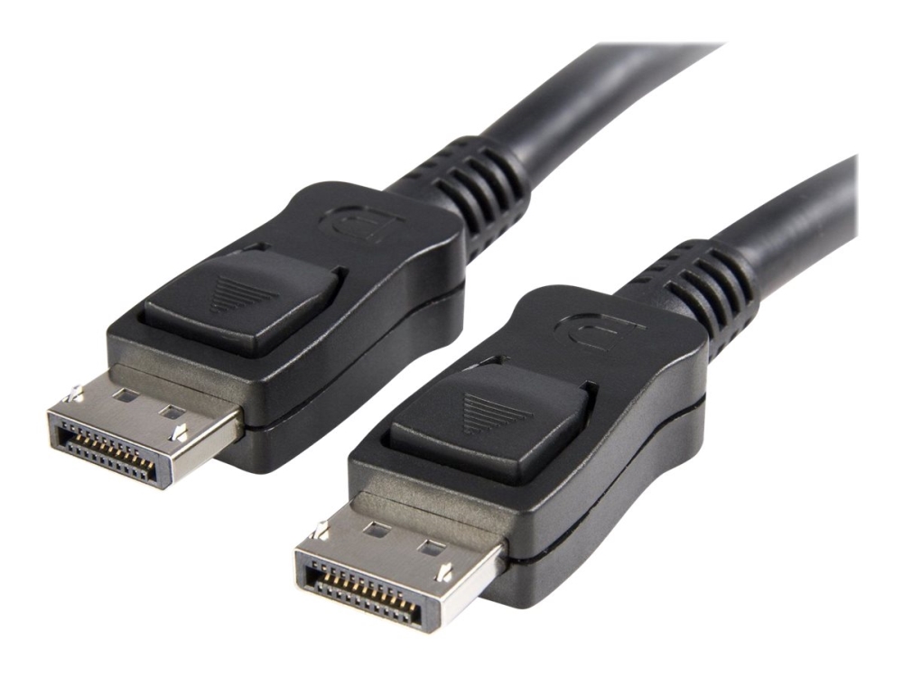 Techly - Skærm-/ Lydkabel - Displayport (Han) Til Displayport (Han) - Displayport 1.3 - 50 Cm - Formet, 4K Support - Sort