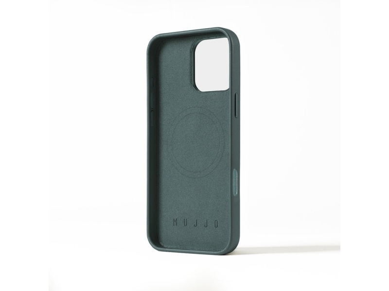 Mujjo Leather Case For Iphone 16 Pro Max - Livid Green