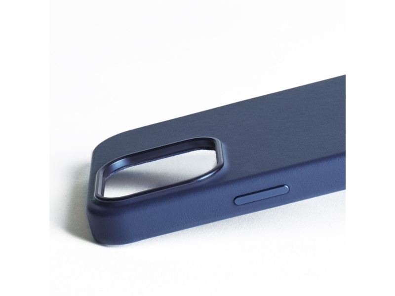 Mujjo Leather Case For Iphone 16 Pro Max - Blue
