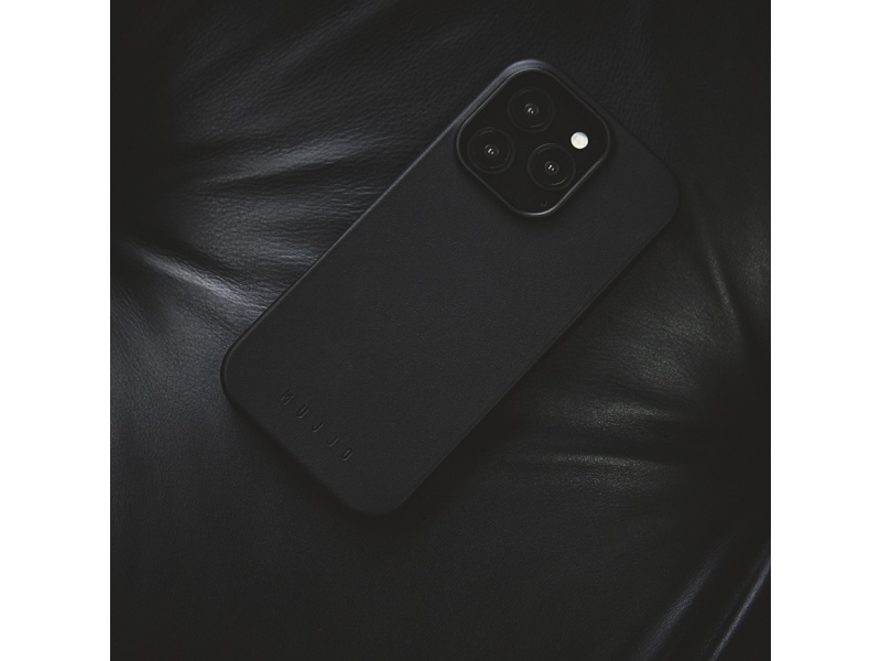 Mujjo Leather Case For Iphone 16 Pro Max - Black