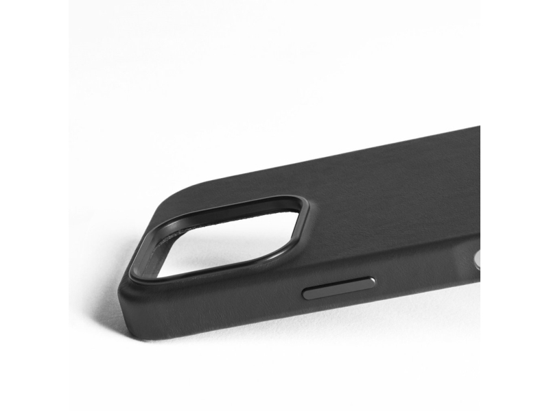 Mujjo Leather Case For Iphone 16 Pro - Black